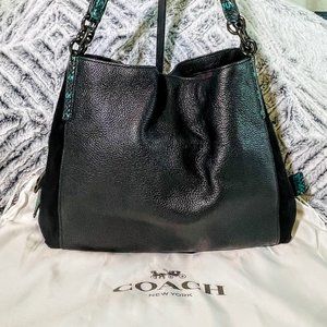 EUC - COACH DALTON 31 WITH COLORBLOCK & SNAKESKIN DETAIL (89076)